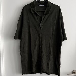 Zara Olive Green Knit Top